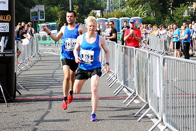 Nathan Kilcourse and Dave Norman finish second and third in the Rochdale Half Marathon 