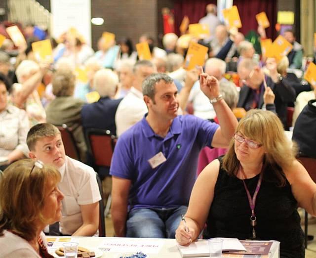 RBH members take part in a vote at last year’s Annual Members Meeting