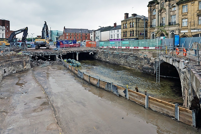Uncovering the River Roch in Rochdale Town Centre