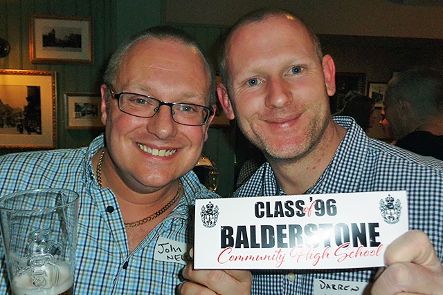 Balderstone class of 1996 reunion<br /> John Nelson and Darren Hudson