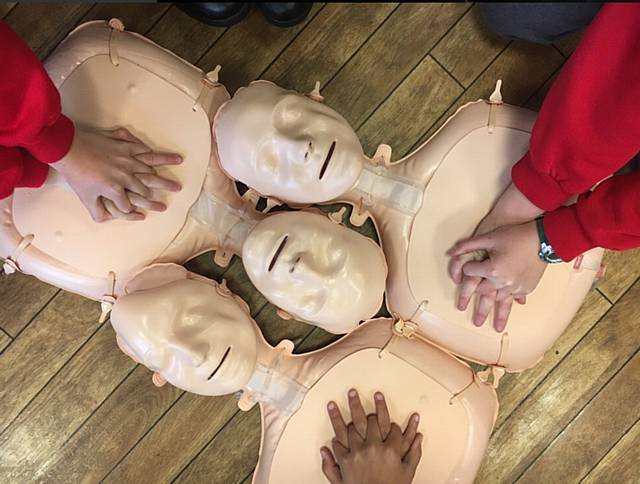 CPR training event on Restart a Heart Day 