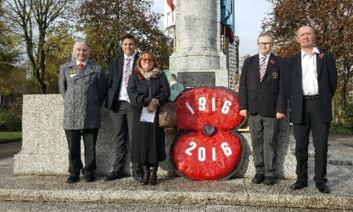 St Cuthbert's RC High School at the Remembrance Day Parade