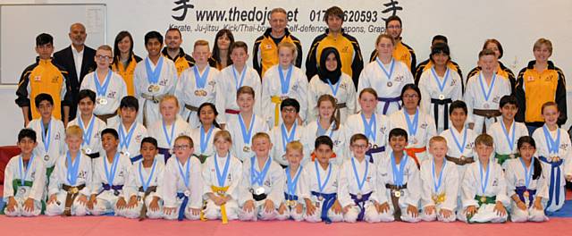 The DOJO Karate Centre end-of-year competition winners