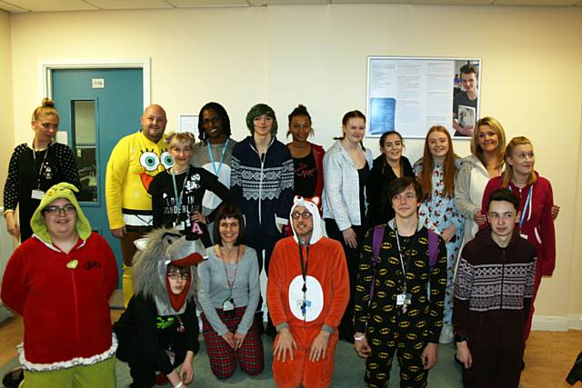 Students and staff at Hopwood Hall College held a ‘onesie day’ to raise funds for a charity in honour of Josh McCormack