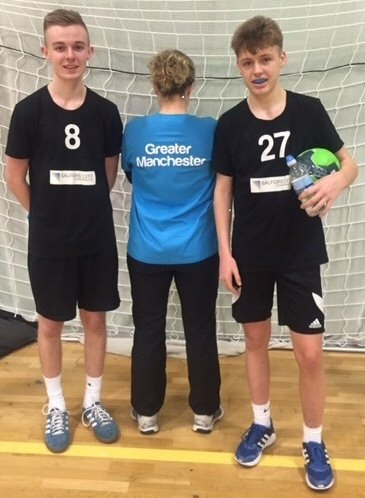 Josh McDaid and Harry Thorpe, Greater Manchester under 16 Handball Squad