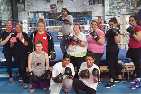 Ladies group at Hamer Amateur Boxing Club