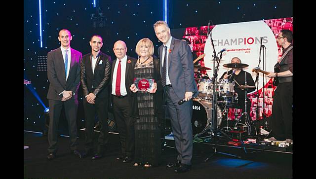 Beryl Birch wins Champions Award at the Greater Manchester Sports Awards