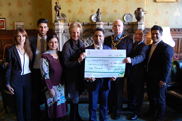 Pennine Solicitors raise £1,000 for Springhill Hospice