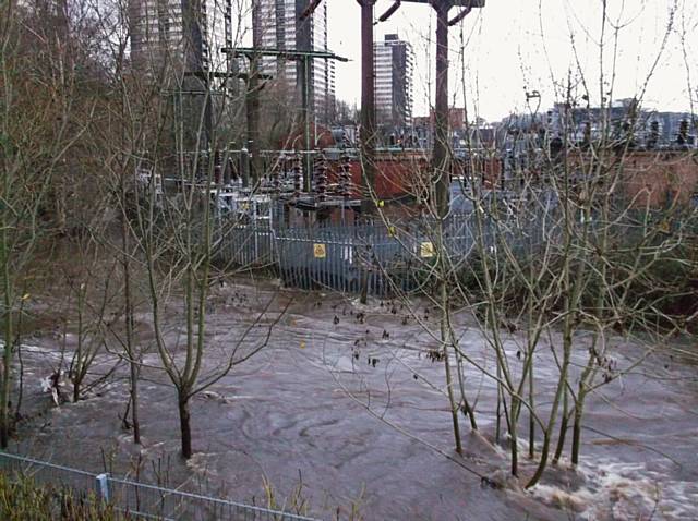 Rochdale substation flooded in December 2015