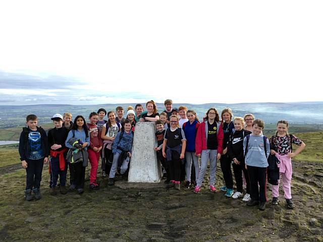 Whitworth Community High School Year 7s conquer Pendle Hill
