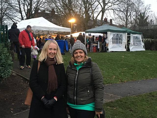 Liz McInnes MP with with Sandra Trickett from Friends of Hopwood Park