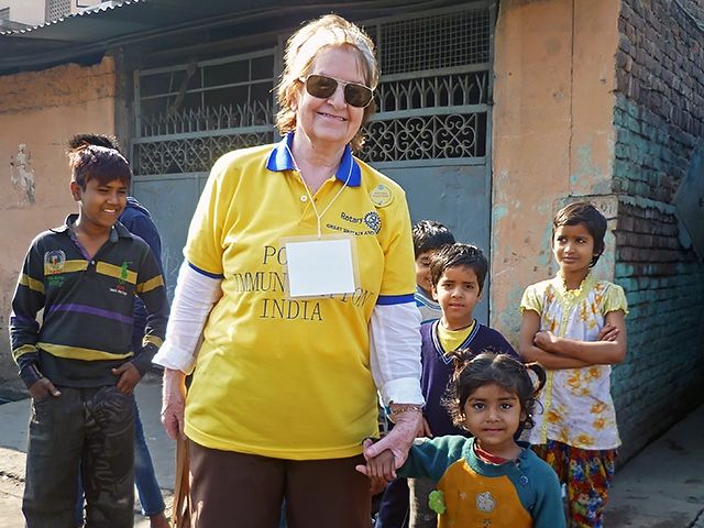 Elizabeth Birkett in India