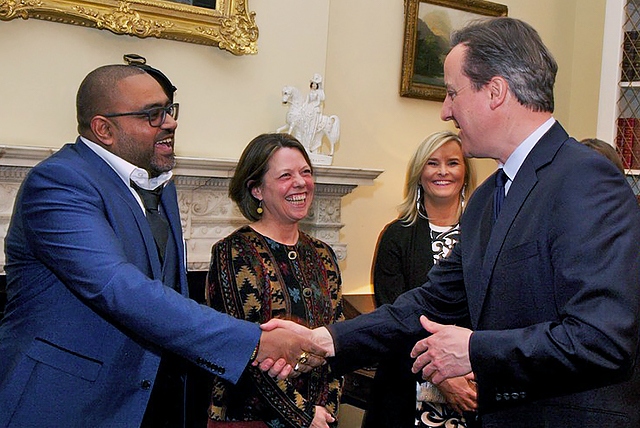 Mohammed Sheraz meets Prime Minister David Cameron
