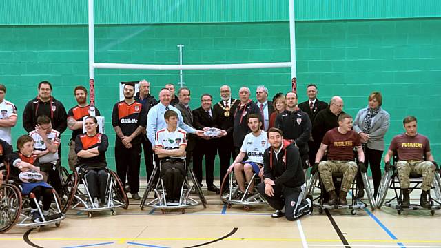 Mayor Surinder Biant launches Rochdale Hornets Wheelchair Rugby League
