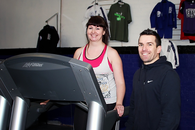 Kirsty Rigg starts her program with personal trainer Andy Lavery at the Full Contact Performance Centre	