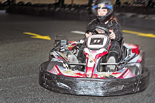 Rochdale Online reporter Kirsty Rigg goes for a spin on the Team Karting track
