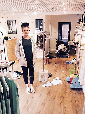 Rebecca McCormick discovered her Little Lambs shop is the latest to be ransacked by burglars