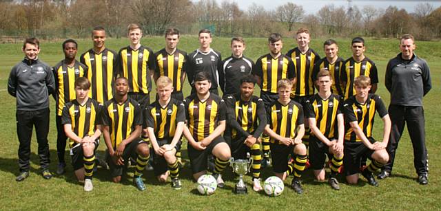 Hopwood Hall College’s league-topping Football Academy 1st team