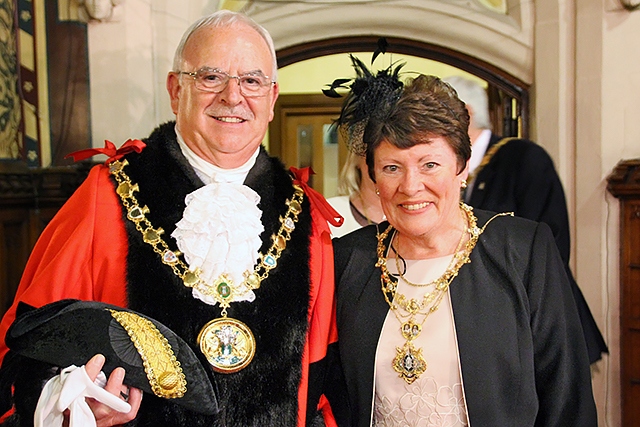 Councillor Ray Dutton and Elaine Dutton during their year as Mayor and Mayoress