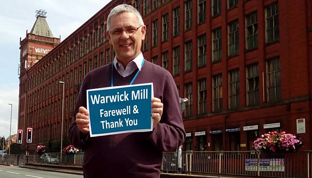 Charity Manager Carl Roach says: 'Warwick Mill farewell and thank you'