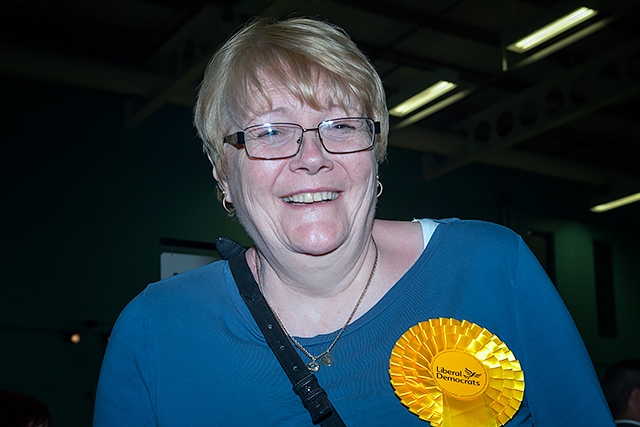Irene Davidson who won back her former seat in Milnrow and Newhey