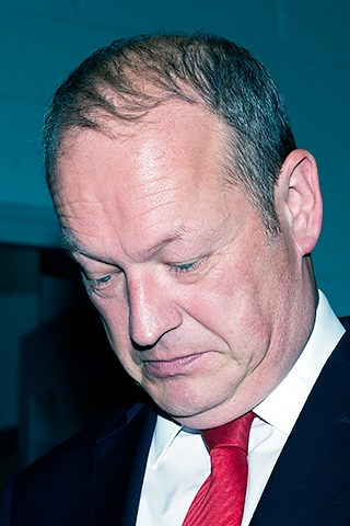 Simon Danczuk - for once not happy at having his photo taken!