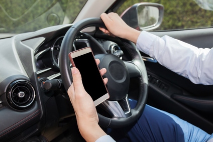 Using a mobile phone while driving increases the risk of crashing