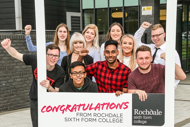 Rochdale Sixth Form students delighted with their A-level results