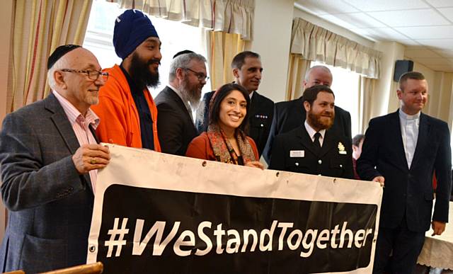 Members of Rochdale Borough's Multi-Faith Partnership at the ‘We Stand Together’ event