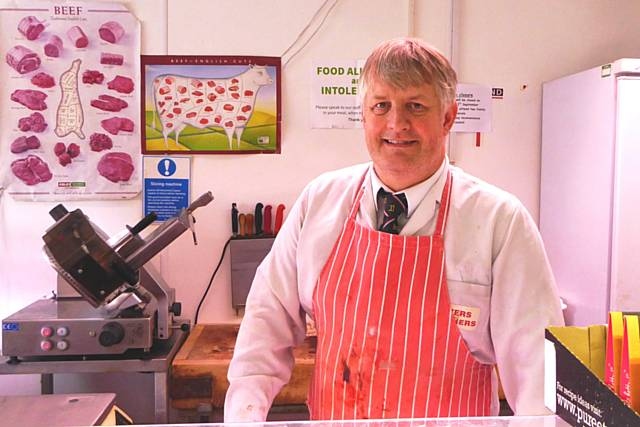 Peter Coward will be retiring after 40 years as a butcher