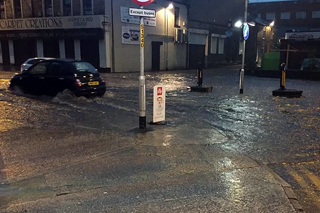 Flooding in Milnrow