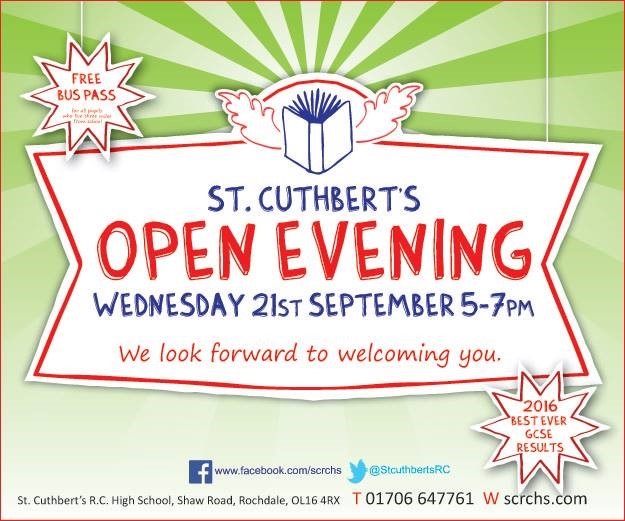 St Cuthbert's RC High School Open Evening