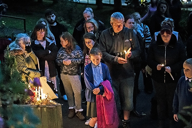 Candlelit vigil for Josh McCormack