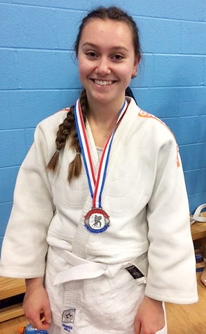 Gold medal for Isobel Kitchen, Rochdale Judo Club 