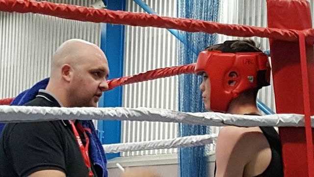 Littleborough Boxing: Corner coach Mark Oldham and Joe Vaughan