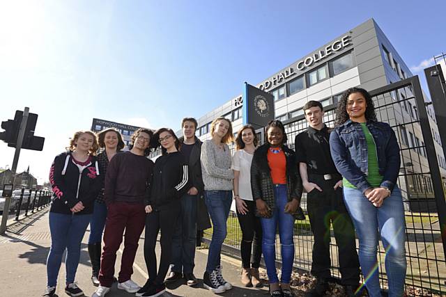 Hopwood Hall College students at Rochdale campus