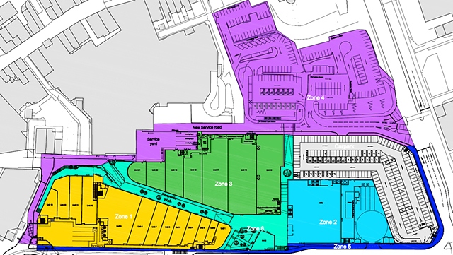 Rochdale Riverside - zone plan