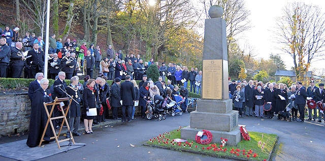Hundreds turned out for the Remembrance Day service