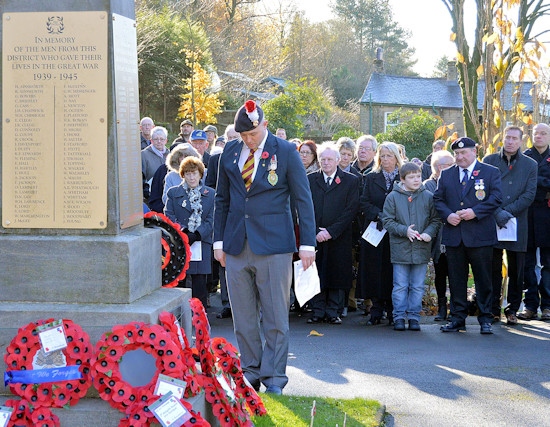 The two-minute silence was recognised and numerous wreaths were laid. 