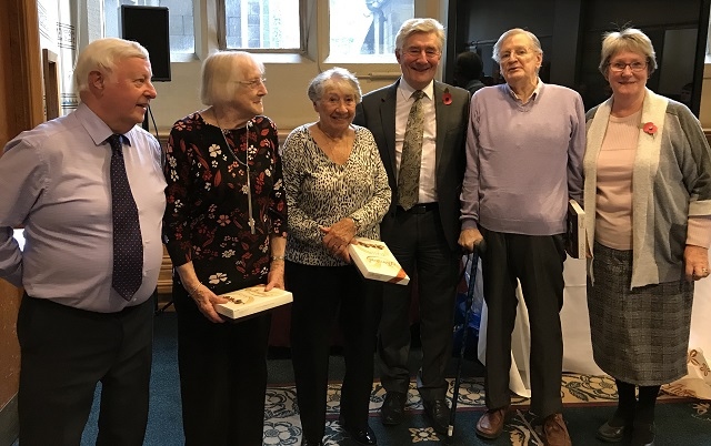 Rochdale Foodbank 5th Anniversary celebration with the over 80's volunteers and Tony Lloyd MP