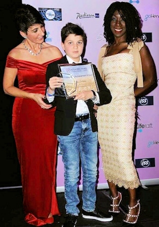 Sandro Ballesteros with Anna Kennedy and Heather Small