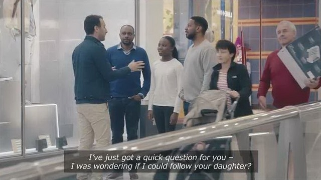 Shocked reactions when a stranger asks whether he can ‘follow’ children