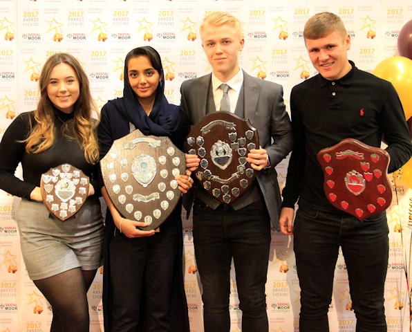 Class of 2017 Head Boy and Girl, Adam Chidgey and Isra Ahmed and Deputy Head Boy and Girl, Tyler Smith and Eden Povey