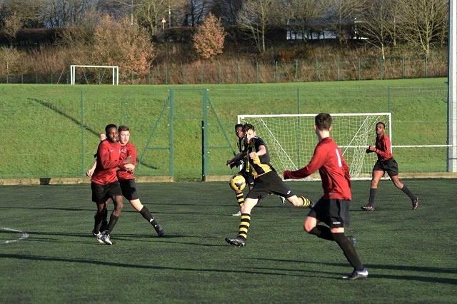 Jacob Frost scored four in the Hopwood Hall victory over Bolton Sixth Form