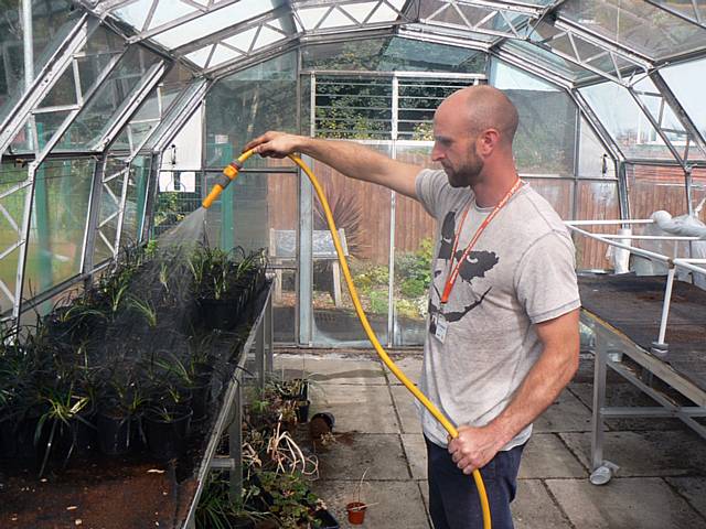 Andrew McConville studying a Level 3 Horticulture course at Hopwood Hall