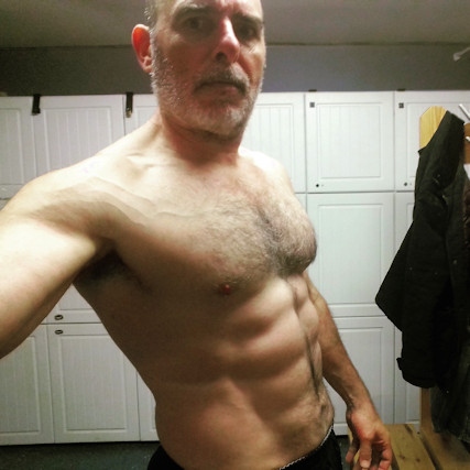 Dr Penney has transformed his shape, and now boasts a set of impressive abs