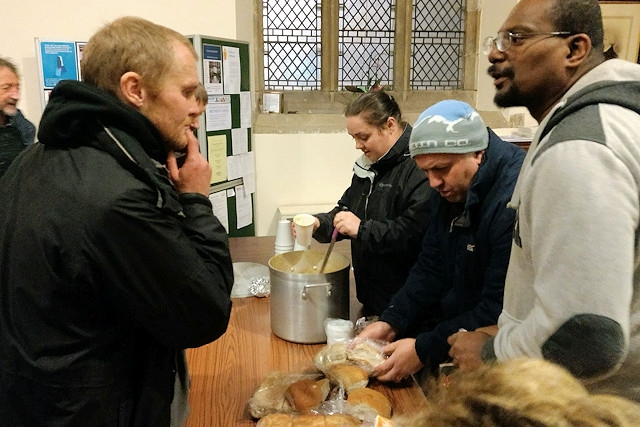 St Chad's, Rochdale Parish Church is the base for the soup kitchen during the week