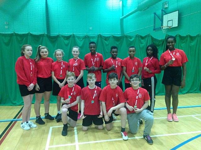 St Cuthbert's RC High School at the Rochdale Schools’ Indoor Athletics Championships