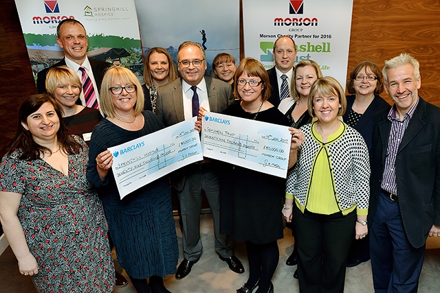 Morson Group donates £80,000 to Springhill Hospice
