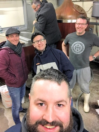 Front: Ben Boothman (The Flying Horse)<br />
Back: Michael Howarth (The Wellington), Simon Crompton (The Baum) and Chris Riley (The Regal Moon) at Pictish Brewery